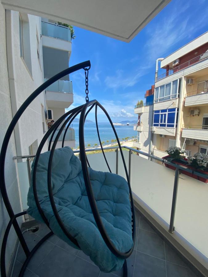 Ferienwohnung Luxury Seaview Vlora Flat Free Parking Exterior foto